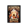 Ghostly Pumpkin Spice - Metal Print