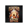 Ghostly Pumpkin Spice - Metal Print