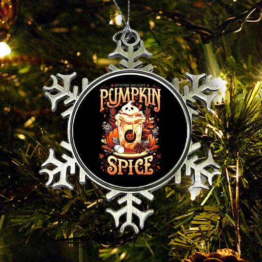 Ghostly Pumpkin Spice - Ornament