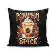 Ghostly Pumpkin Spice - Throw Pillow
