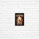 Ghostly Pumpkin Spice - Posters & Prints