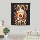 Ghostly Pumpkin Spice - Wall Tapestry