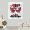 Giant Moth Rising Sumi-e - Wall Tapestry