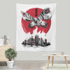 Giant Moth Rising Sumi-e - Wall Tapestry