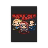 Girls Get Puff Done - Canvas Print