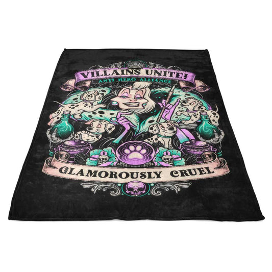 Glamorously Cruel - Fleece Blanket