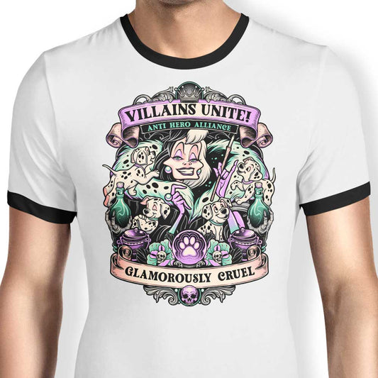 Glamorously Cruel - Ringer T-Shirt
