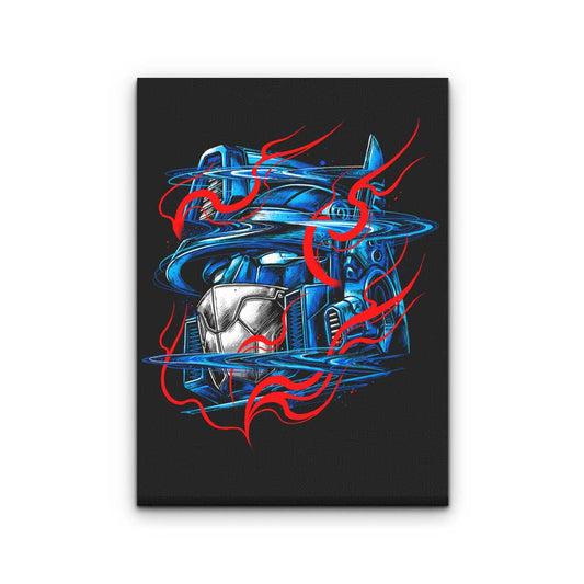 Glitch Flames - Canvas Print