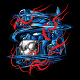 Glitch Flames - 3/4 Sleeve Raglan T-Shirt