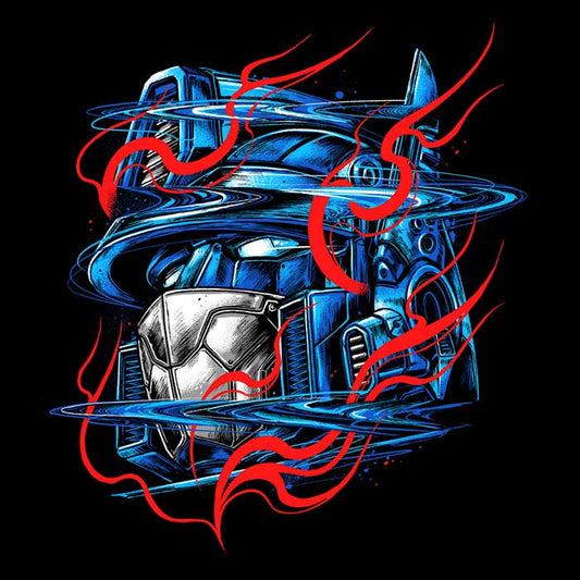 Glitch Flames - Throw Pillow