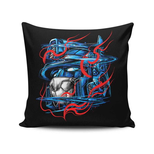 Glitch Flames - Throw Pillow