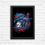 Glitch Flames - Posters & Prints