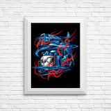 Glitch Flames - Posters & Prints
