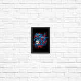 Glitch Flames - Posters & Prints