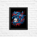 Glitch Flames - Posters & Prints