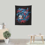 Glitch Flames - Wall Tapestry