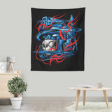 Glitch Flames - Wall Tapestry