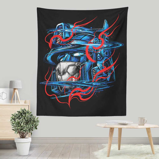 Glitch Flames - Wall Tapestry
