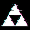 Glitch Triforce - Wall Tapestry