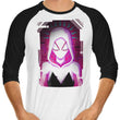 Glitched Gwen - 3/4 Sleeve Raglan T-Shirt