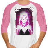 Glitched Gwen - 3/4 Sleeve Raglan T-Shirt