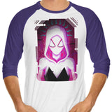 Glitched Gwen - 3/4 Sleeve Raglan T-Shirt