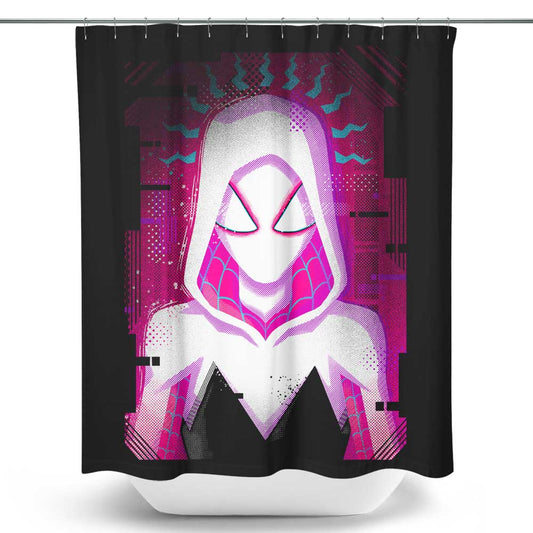 Glitched Gwen - Shower Curtain