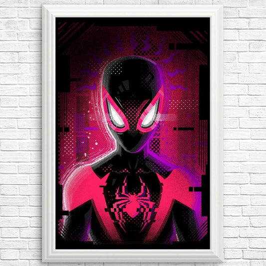 Glitched Morales - Posters & Prints