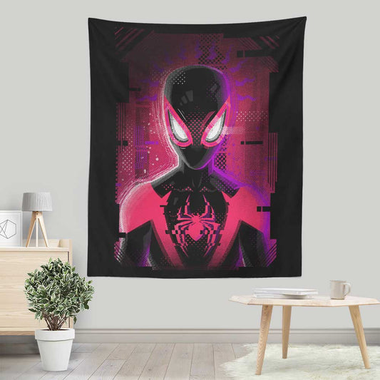 Glitched Morales - Wall Tapestry
