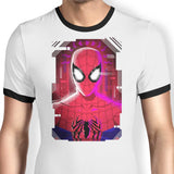 Glitched Parker - Ringer T-Shirt