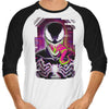 Glitched Symbiote - 3/4 Sleeve Raglan T-Shirt
