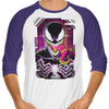 Glitched Symbiote - 3/4 Sleeve Raglan T-Shirt