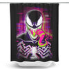 Glitched Symbiote - Shower Curtain