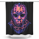 Glowing Camper - Shower Curtain