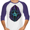 Glowing Ghost - 3/4 Sleeve Raglan T-Shirt