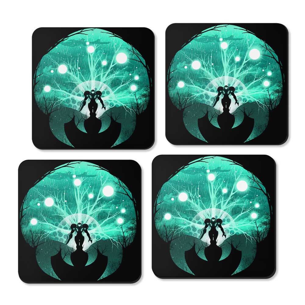 Glowing Hunter - Coasters