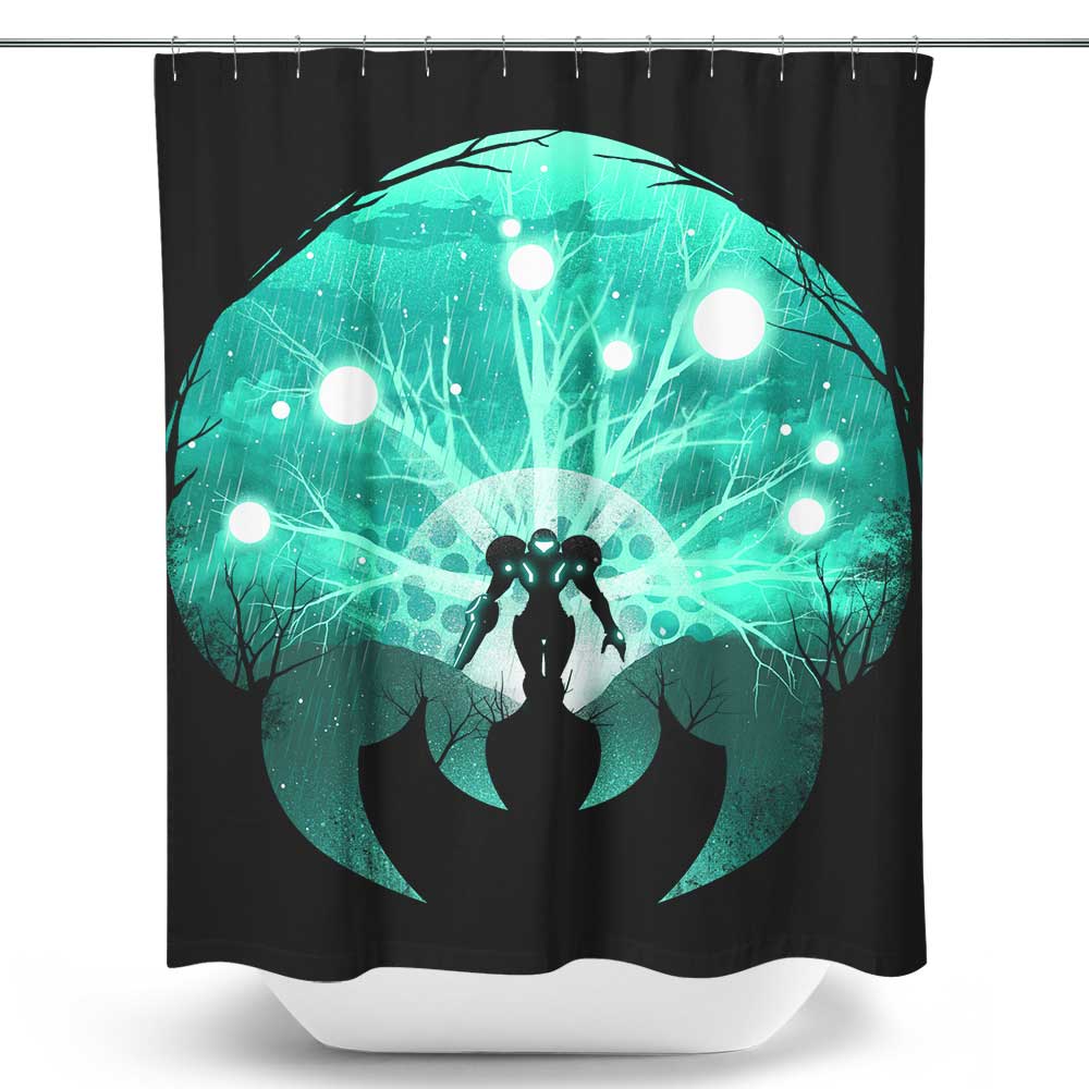 Glowing Hunter - Shower Curtain