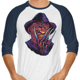 Glowing Nightmare - 3/4 Sleeve Raglan T-Shirt