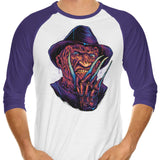 Glowing Nightmare - 3/4 Sleeve Raglan T-Shirt