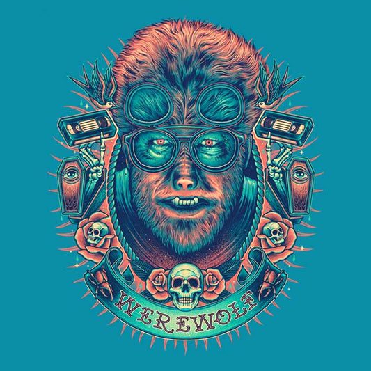 Glowing Werewolf - Throw Pillow