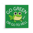 Go Green - Canvas Print
