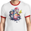 Go Kart Watercolor - Ringer T-Shirt
