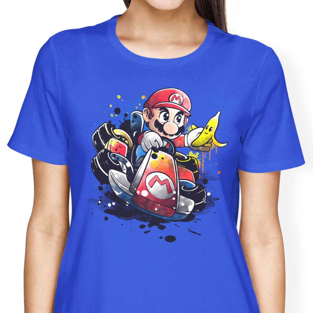 Go Kart Watercolor - Women's Apparel