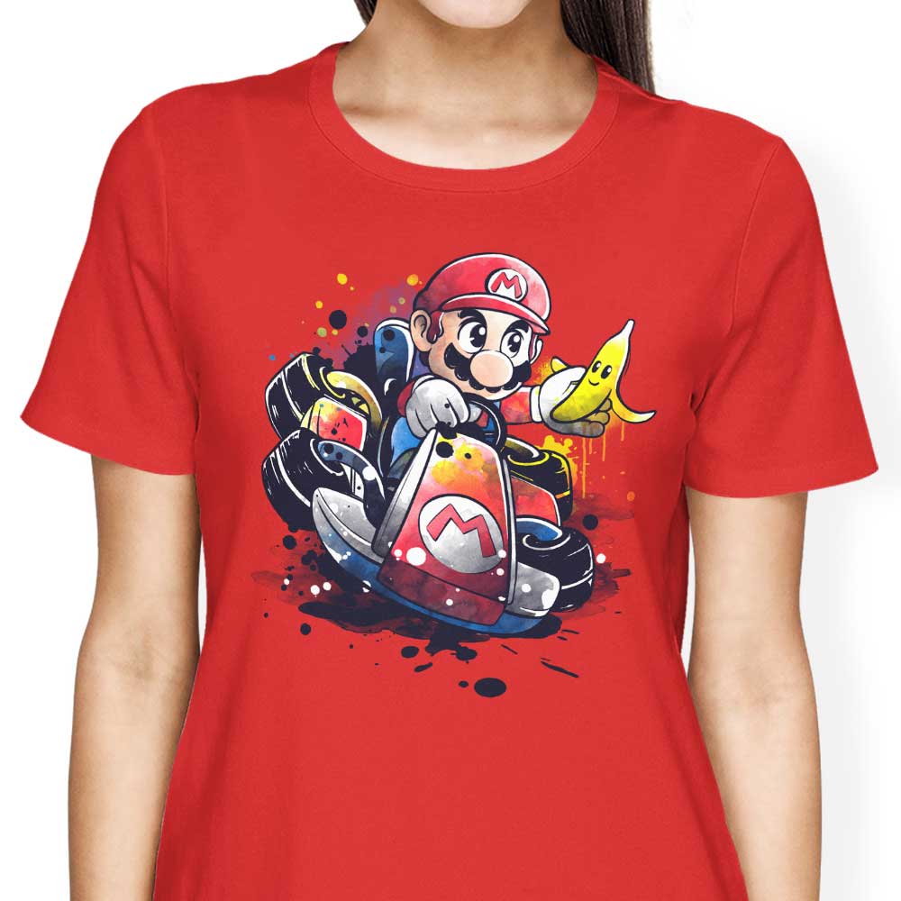 Go Kart Watercolor - Women's Apparel