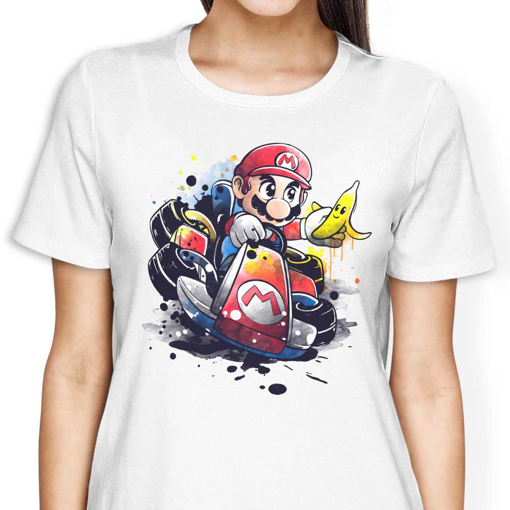 Go Kart Watercolor - Women's Apparel