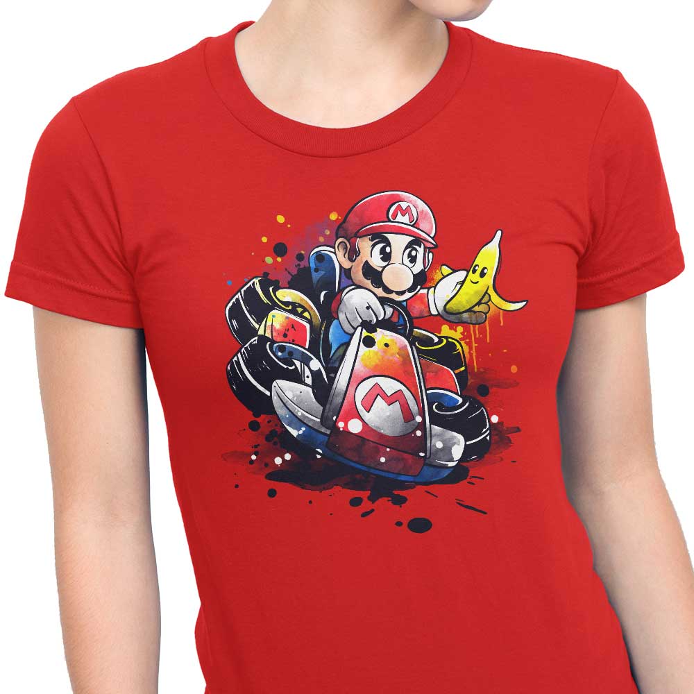 Go Kart Watercolor - Women's Apparel
