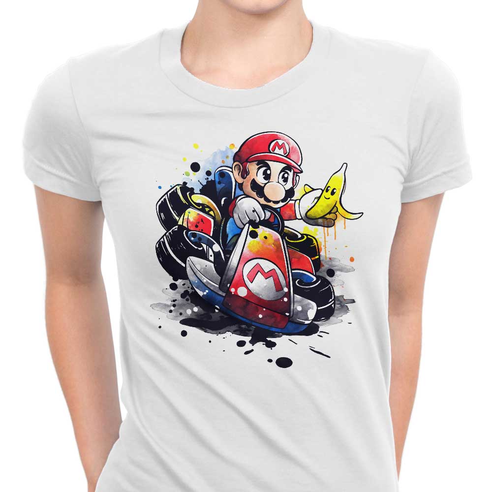 Go Kart Watercolor - Women's Apparel
