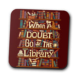 Go to the Library - Coasters