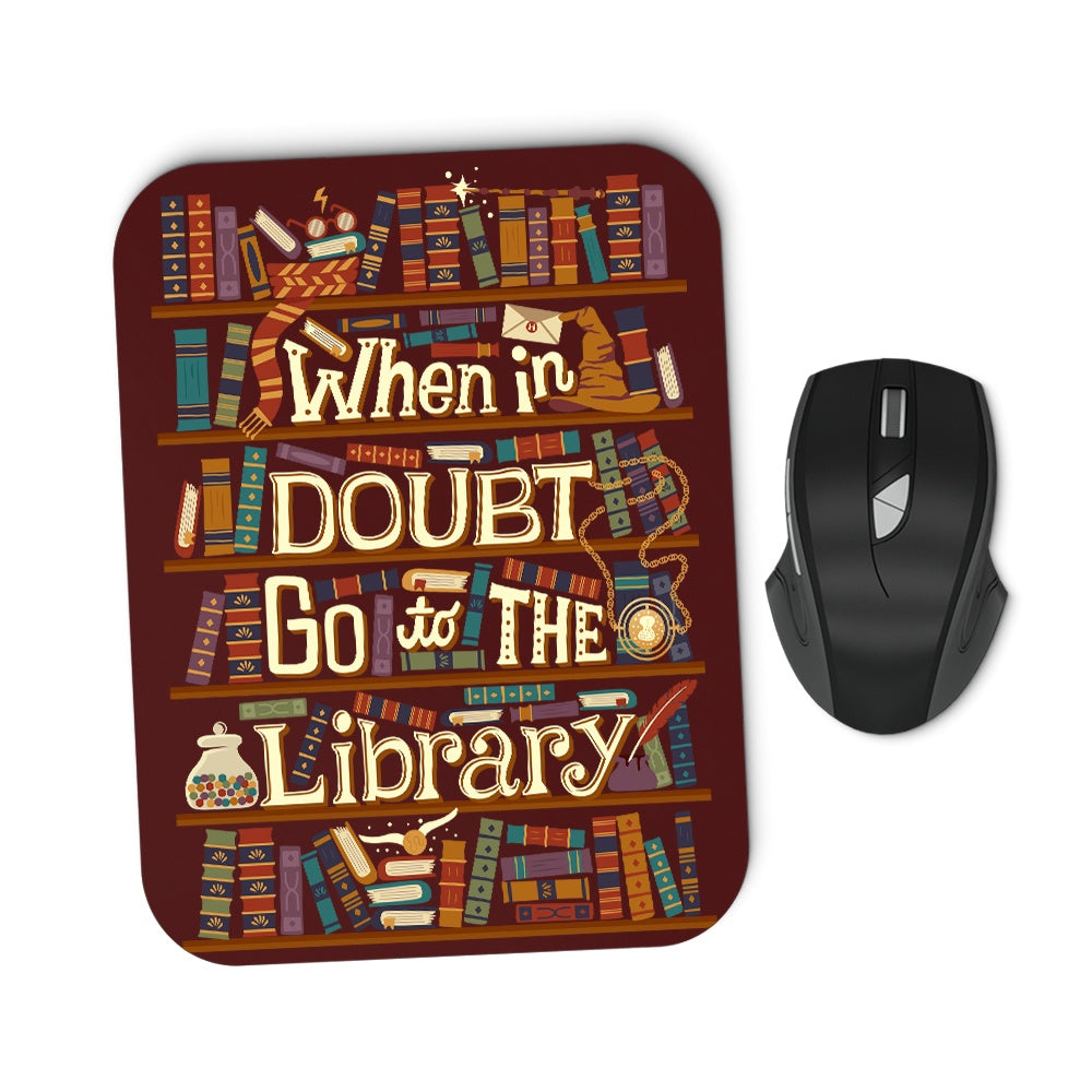 Go to the Library - Mousepad – Once Upon a Tee