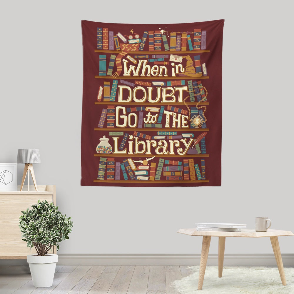 Go to the Library - Wall Tapestry